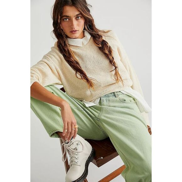 Free People x Scotch & Soda The Tide Overdye Balloon Leg Jeans Sz 30 - Picture 2 of 7